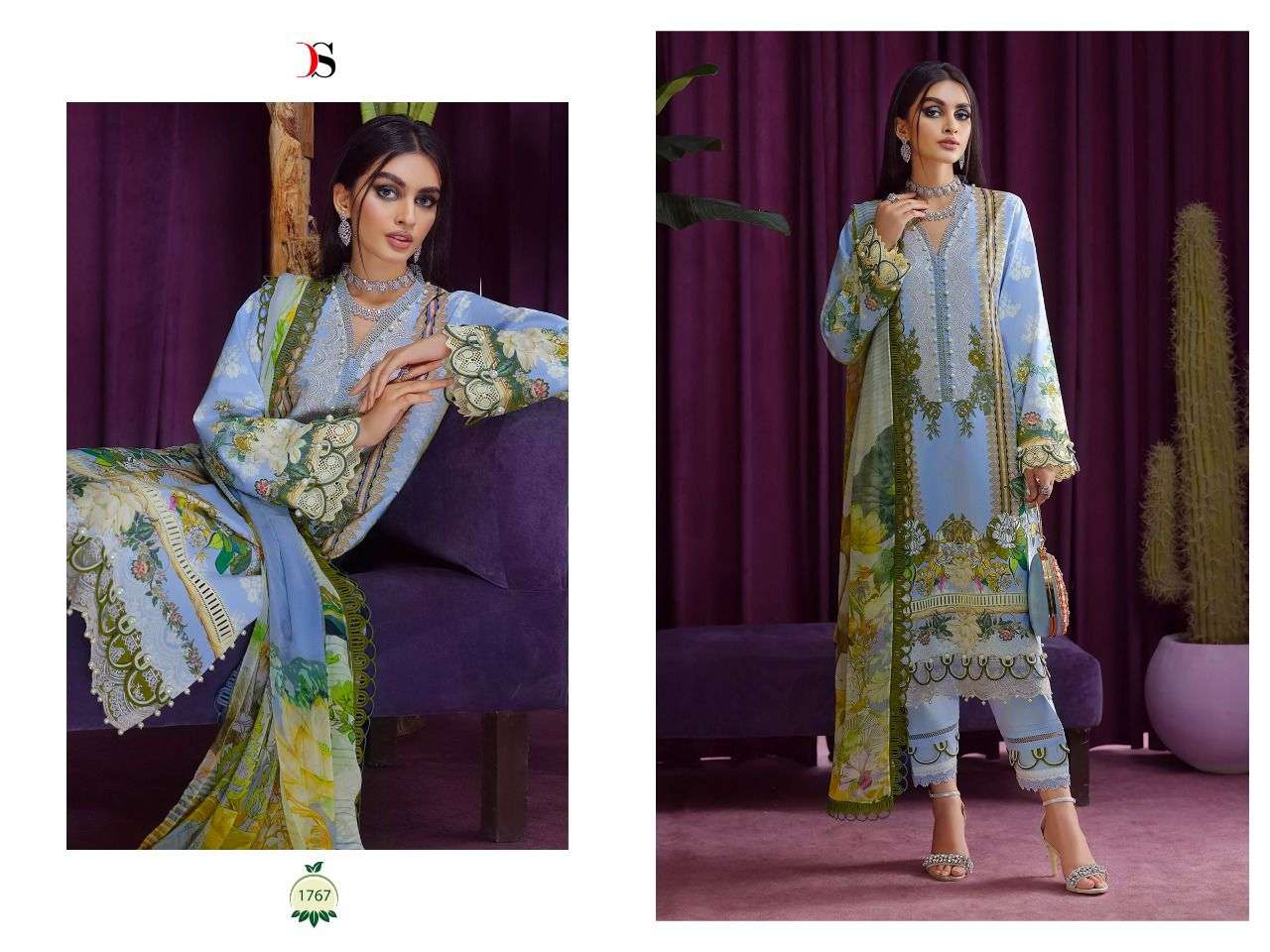 DEEPSY SUITS BLISS LAWN 22 VOL 3 PASHMINA