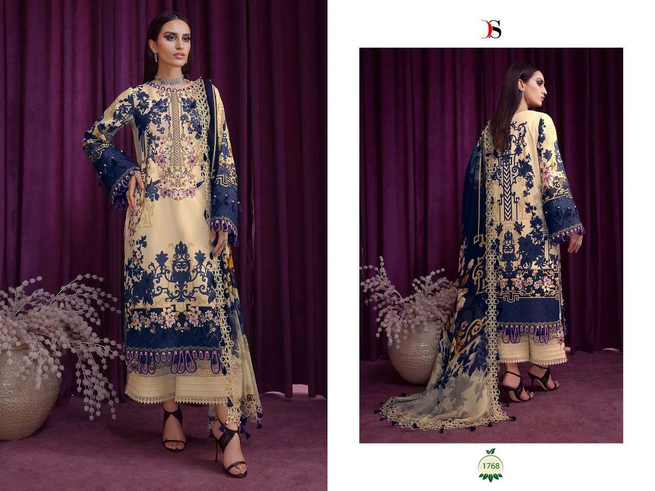 DEEPSY SUITS BLISS LAWN 22 VOL 3 PASHMINA
