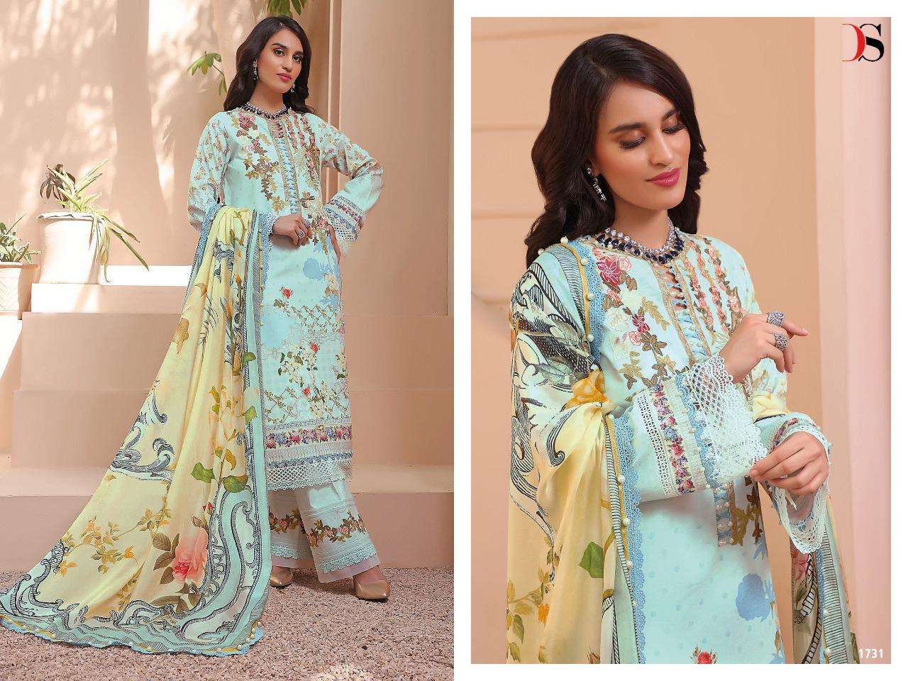 DEEPSY SUITS FIROUDS QUEENS COURT PASHMINA COLLECTION