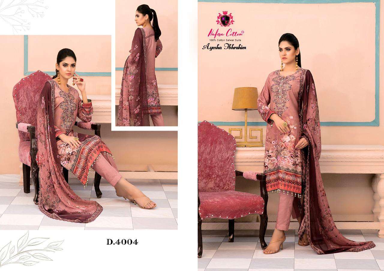 NAFISA COTTON AYESHA IBHRAHIM COTTON COLLECTION VOL 4 