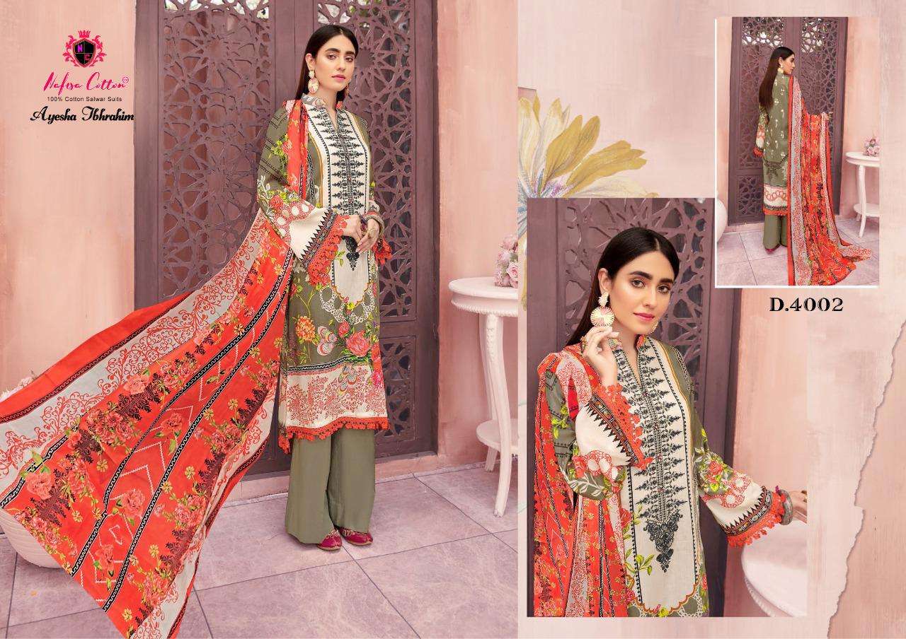 NAFISA COTTON AYESHA IBHRAHIM COTTON COLLECTION VOL 4 