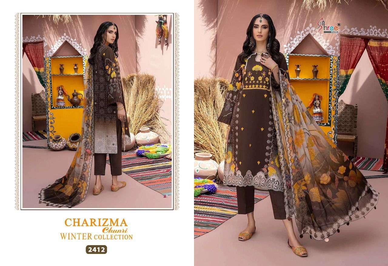 SHREE FABS CHARIZMA CHUNRI WINTER COLLECTION 