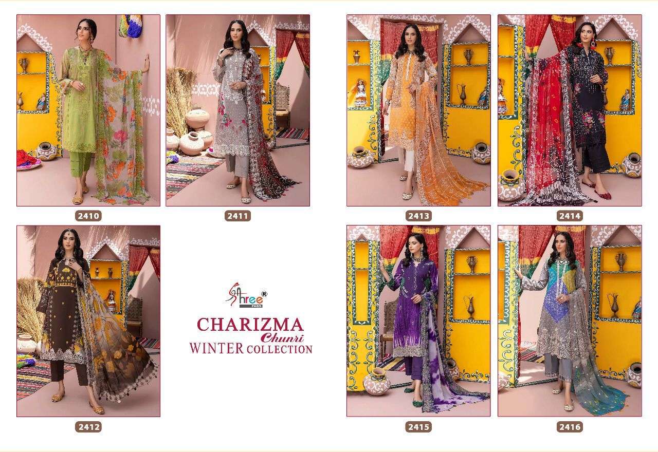 SHREE FABS CHARIZMA CHUNRI WINTER COLLECTION 