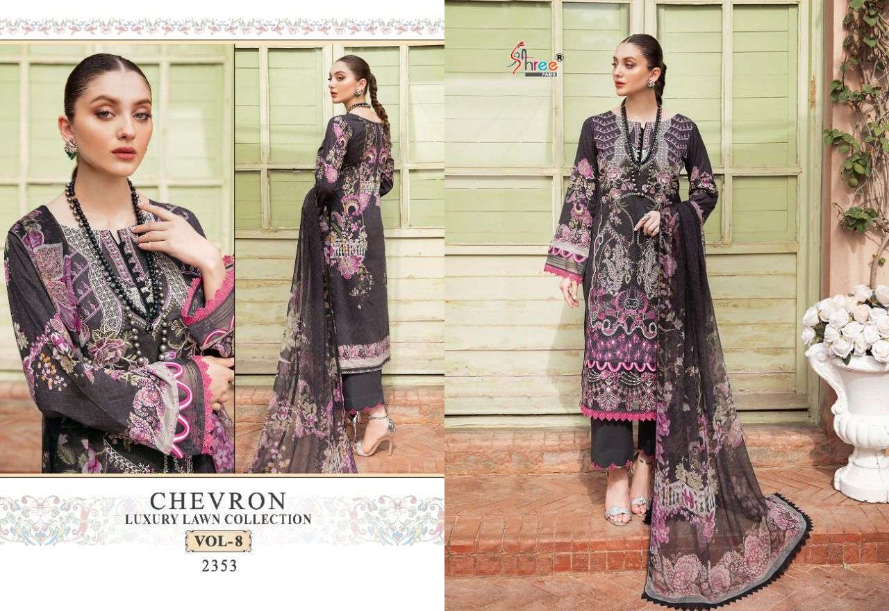 SHREE FABS CHEVRON LUXURY LAWN COLLECTION VOL 8 