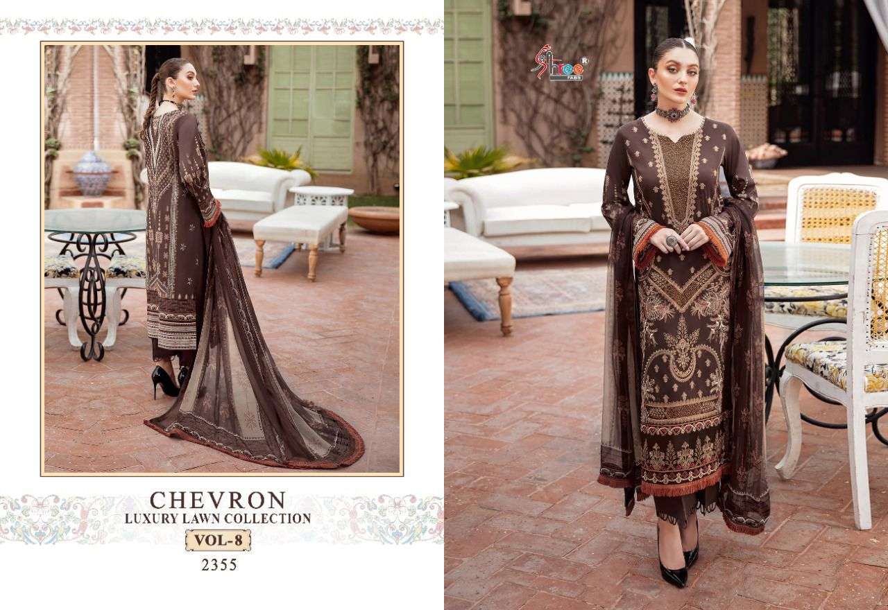 SHREE FABS CHEVRON LUXURY LAWN COLLECTION VOL 8 