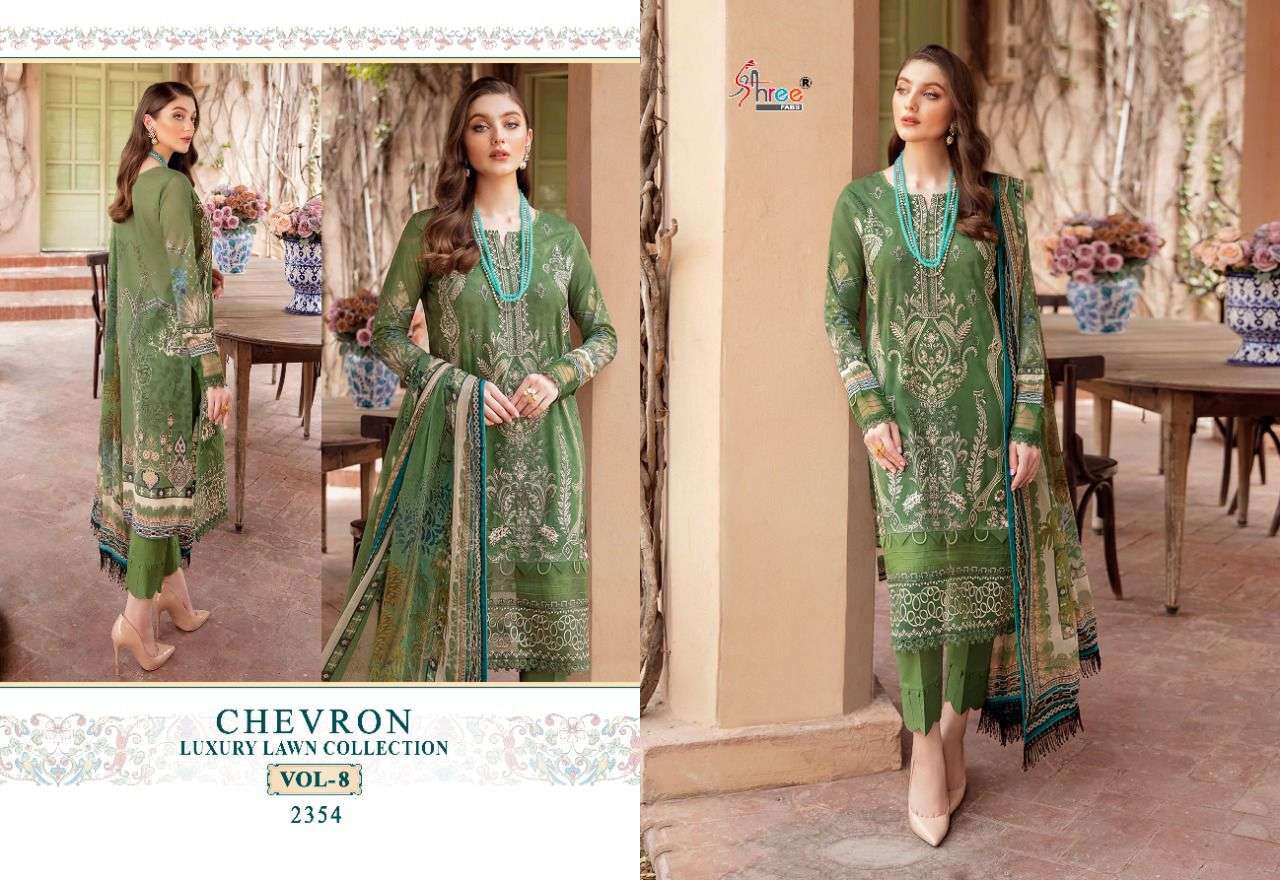SHREE FABS CHEVRON LUXURY LAWN COLLECTION VOL 8 