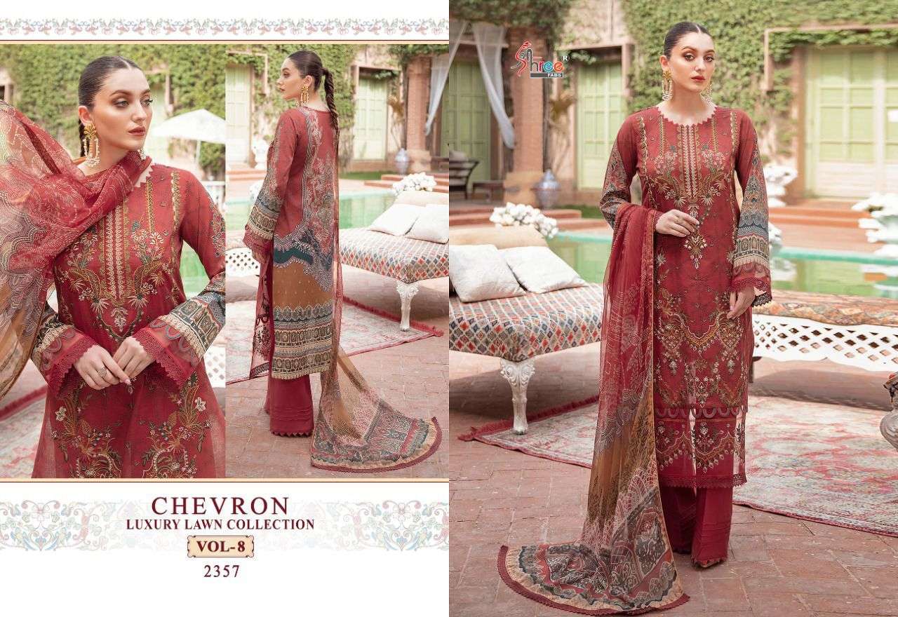 SHREE FABS CHEVRON LUXURY LAWN COLLECTION VOL 8 