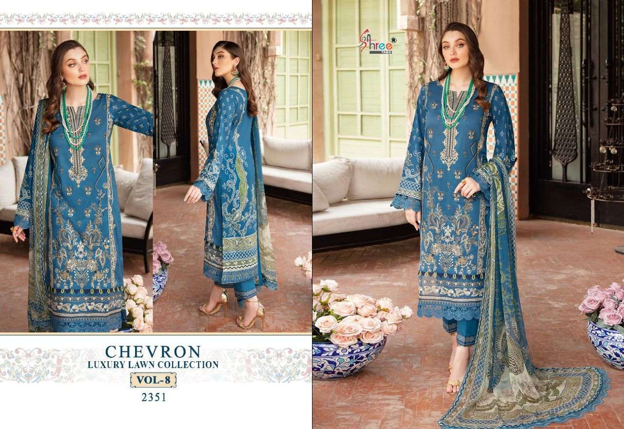 SHREE FABS CHEVRON LUXURY LAWN COLLECTION VOL 8 