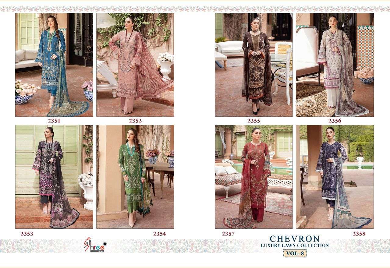 SHREE FABS CHEVRON LUXURY LAWN COLLECTION VOL 8 