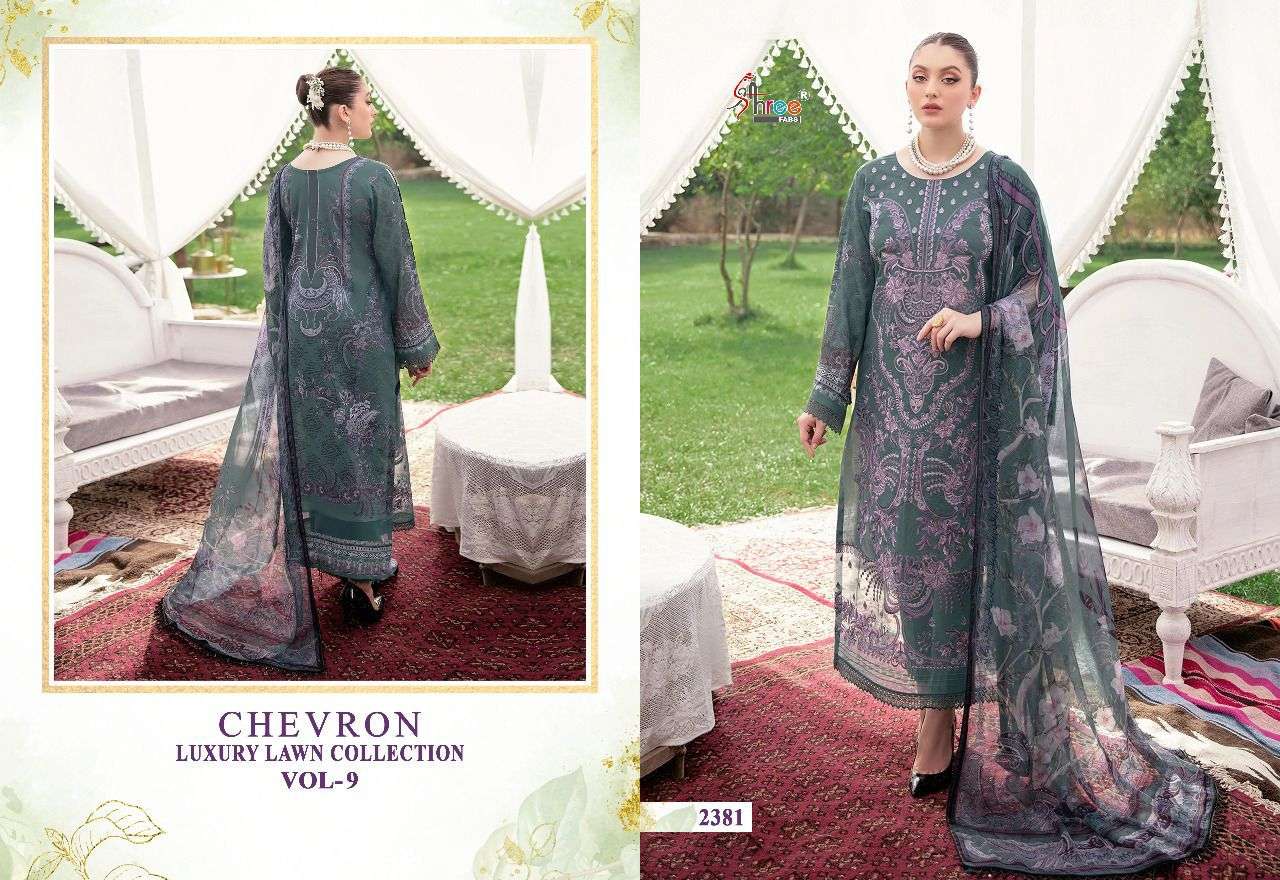SHREE FABS CHEVRON LUXURY LAWN COLLECTION VOL 9