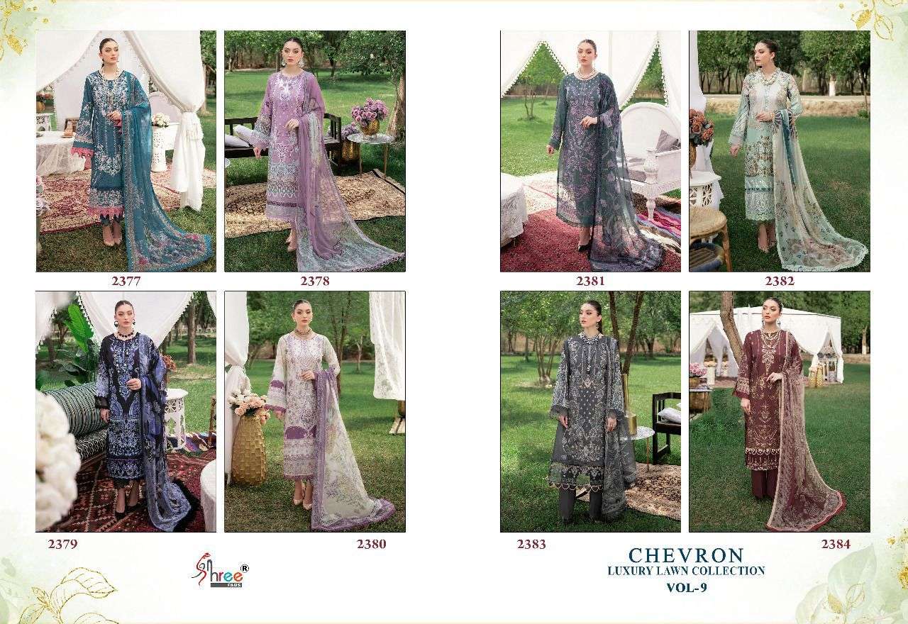 SHREE FABS CHEVRON LUXURY LAWN COLLECTION VOL 9