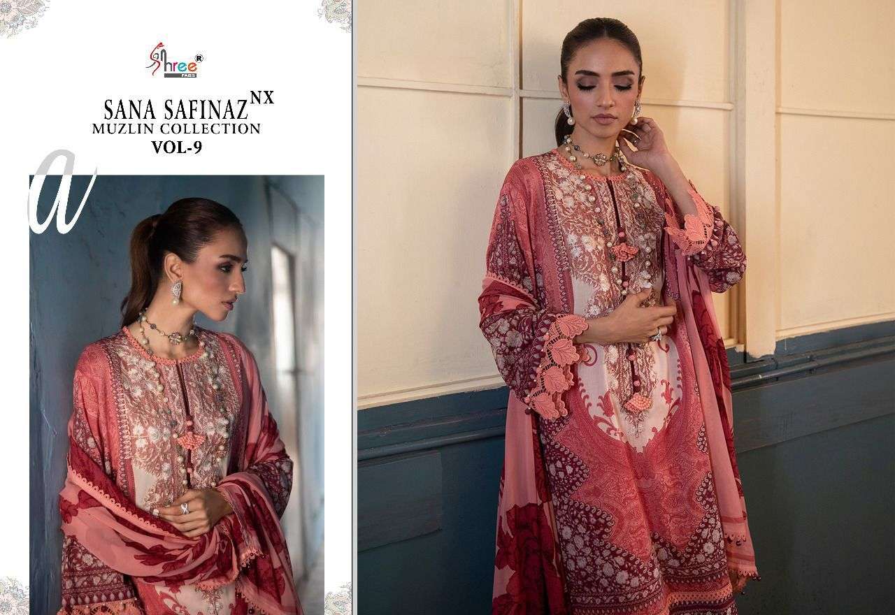 SHREE FABS SANA SAFINAZ MUZLIN COLLECTION VOL 9 NX