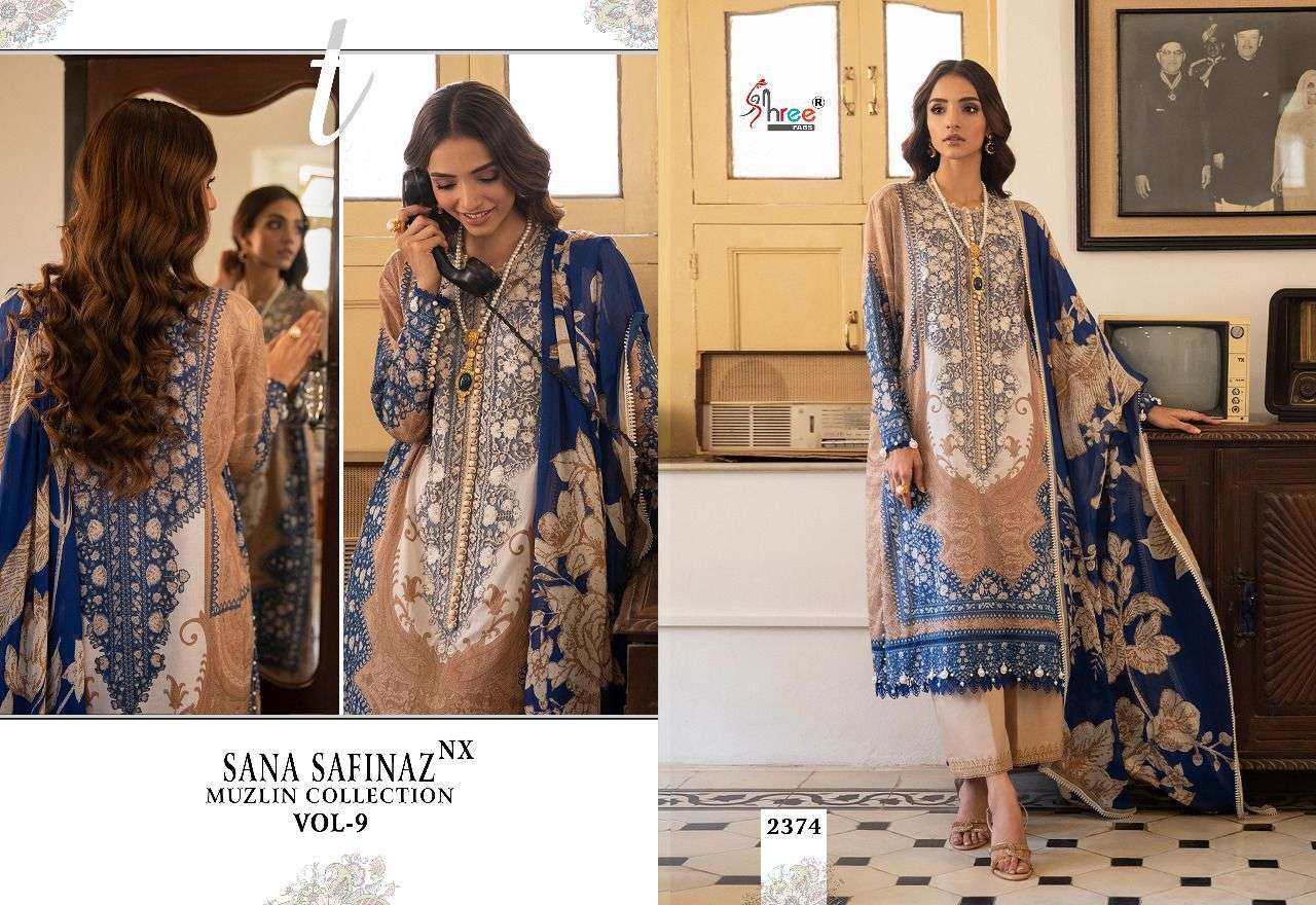 SHREE FABS SANA SAFINAZ MUZLIN COLLECTION VOL 9 NX