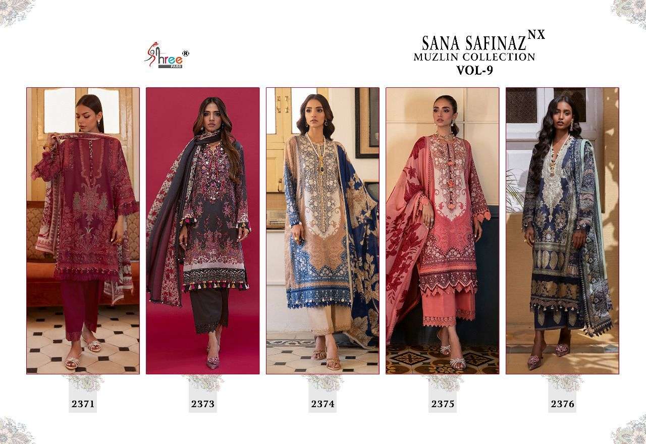 SHREE FABS SANA SAFINAZ MUZLIN COLLECTION VOL 9 NX
