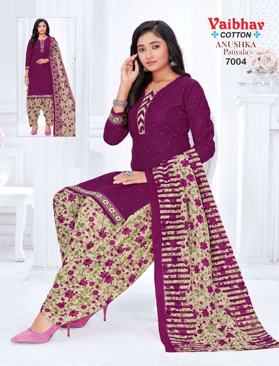  VAIBHAV COTTON ANUSHKA PATIYALA VOL 7