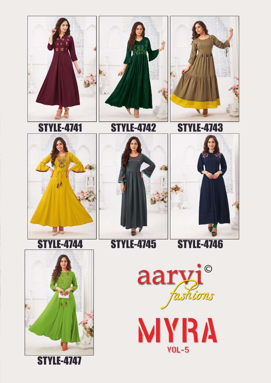 AARVI FASHION MYRA VOL 5