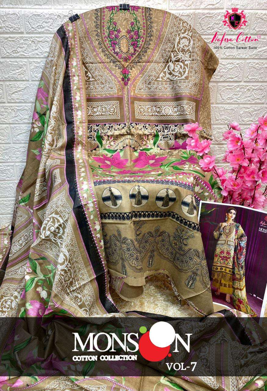 NAFISA COTTON MONSOON COTTON COLLECTION VOL 7