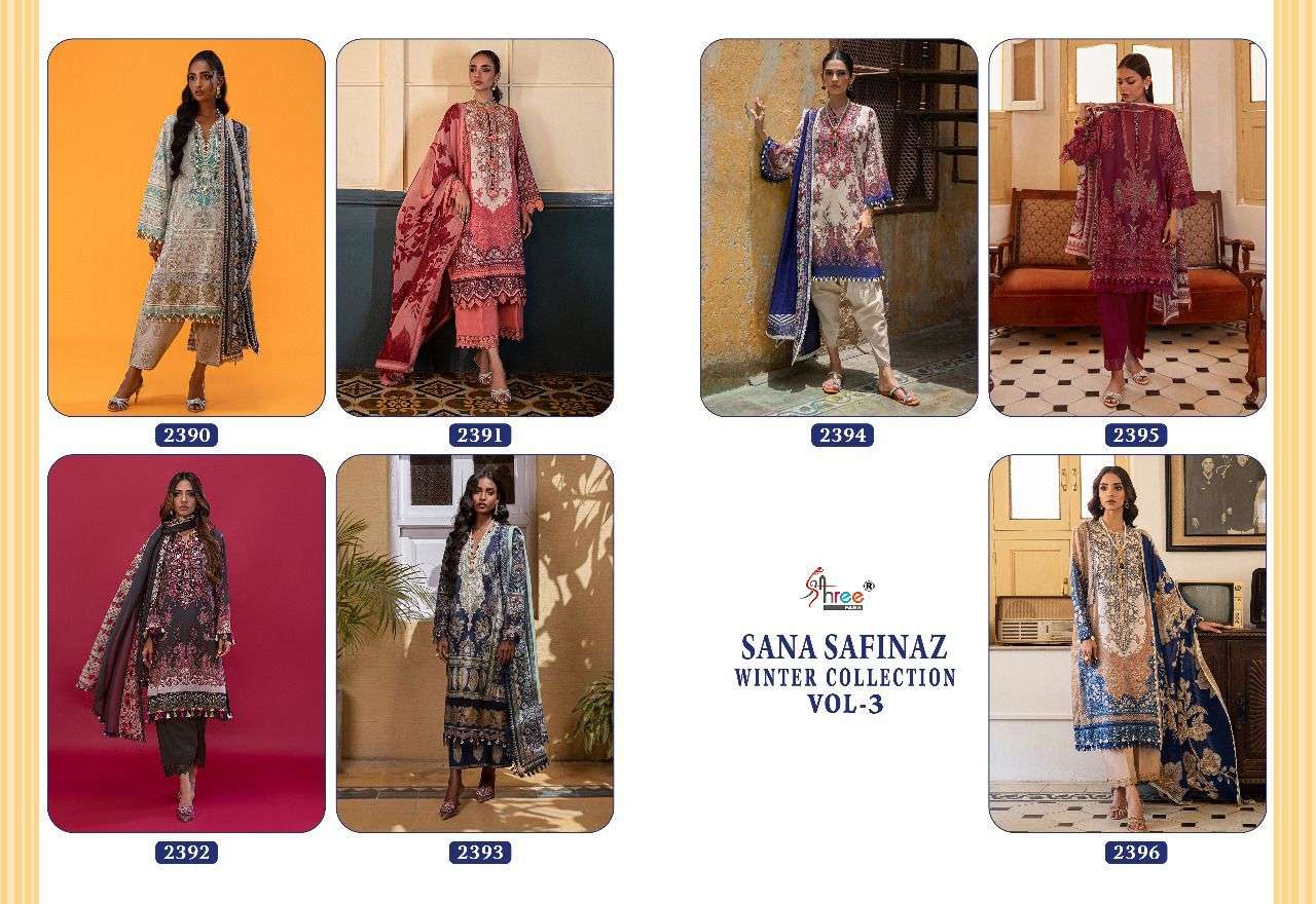 SHREE FABS SANA SAFINAZ WINTER COLLETION VOL 3
