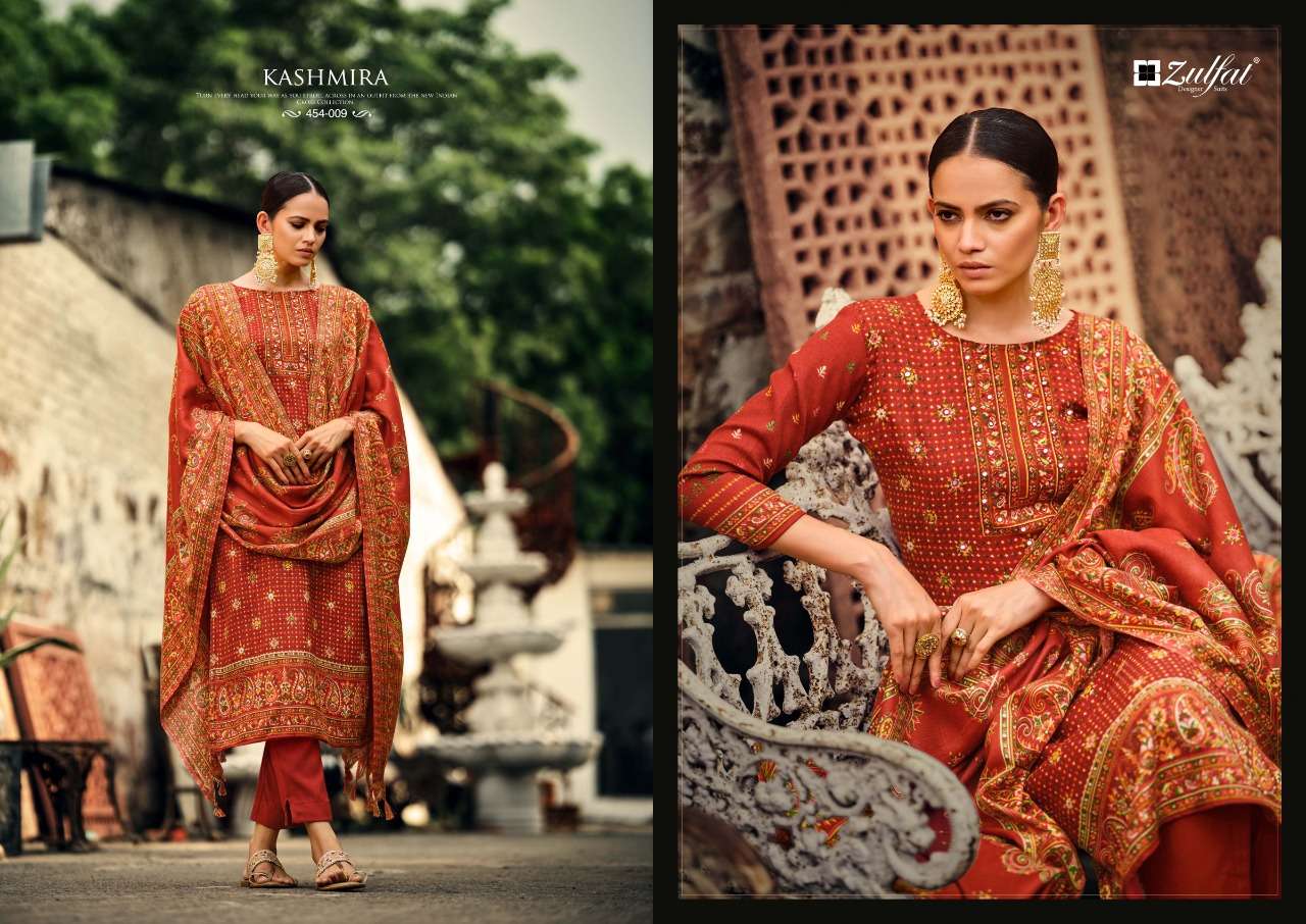 ZULFAT DESIGNER SUITS KASHMIRA