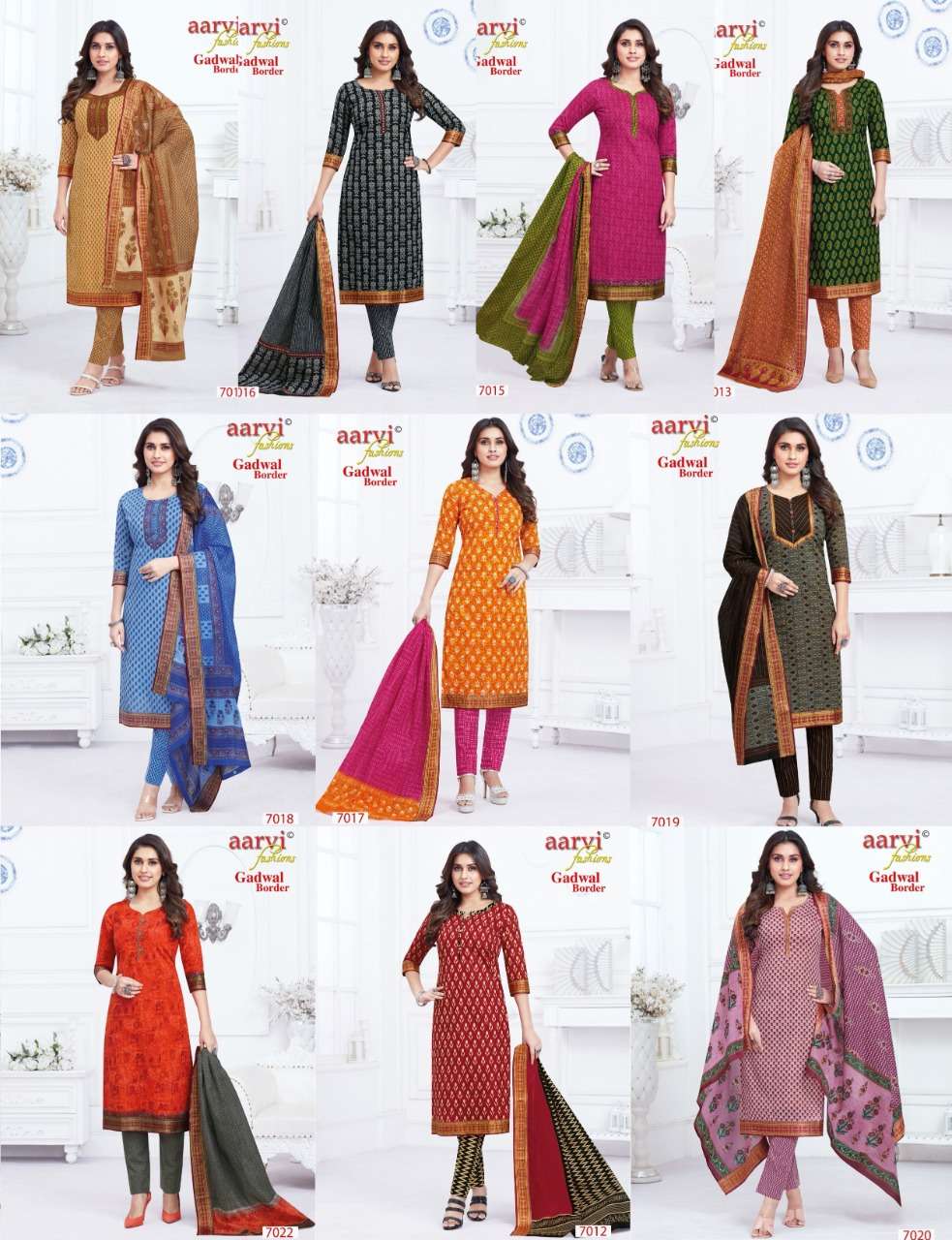 AARVI FASHION GADHWAL BORDER VOL 7