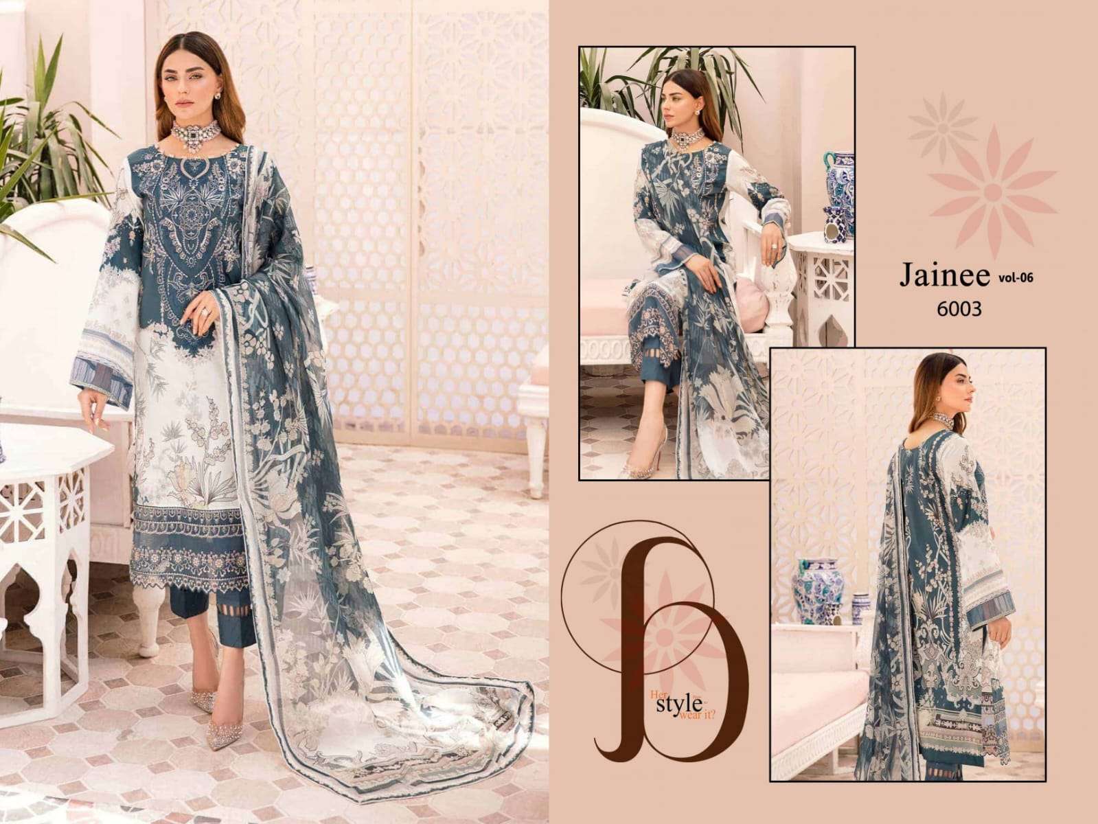 AGHA NOOR JAINEE VOL 6 LUXURY LAWN COLLECTION