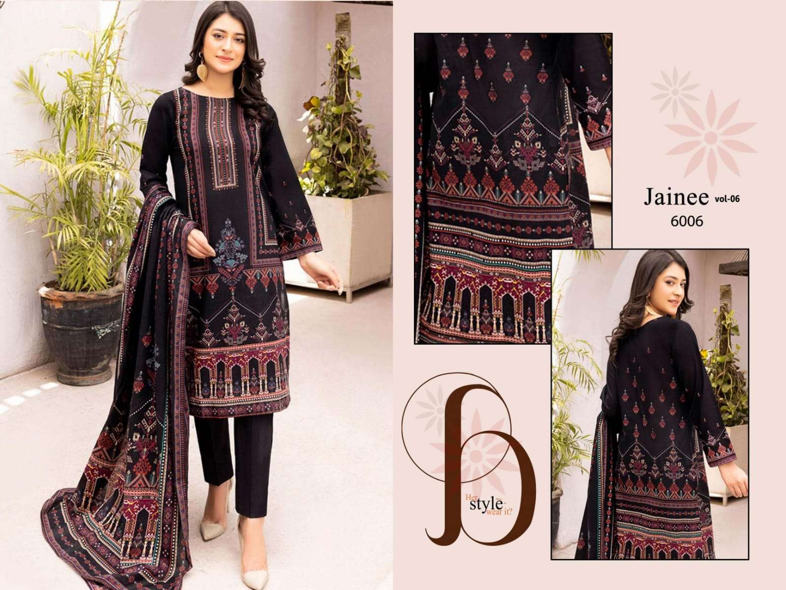 AGHA NOOR JAINEE VOL 6 LUXURY LAWN COLLECTION