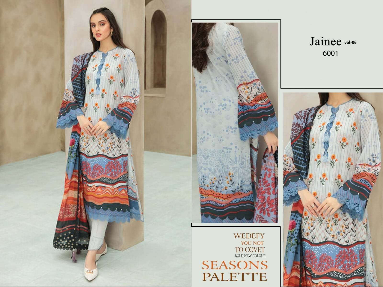 AGHA NOOR JAINEE VOL 6 LUXURY LAWN COLLECTION