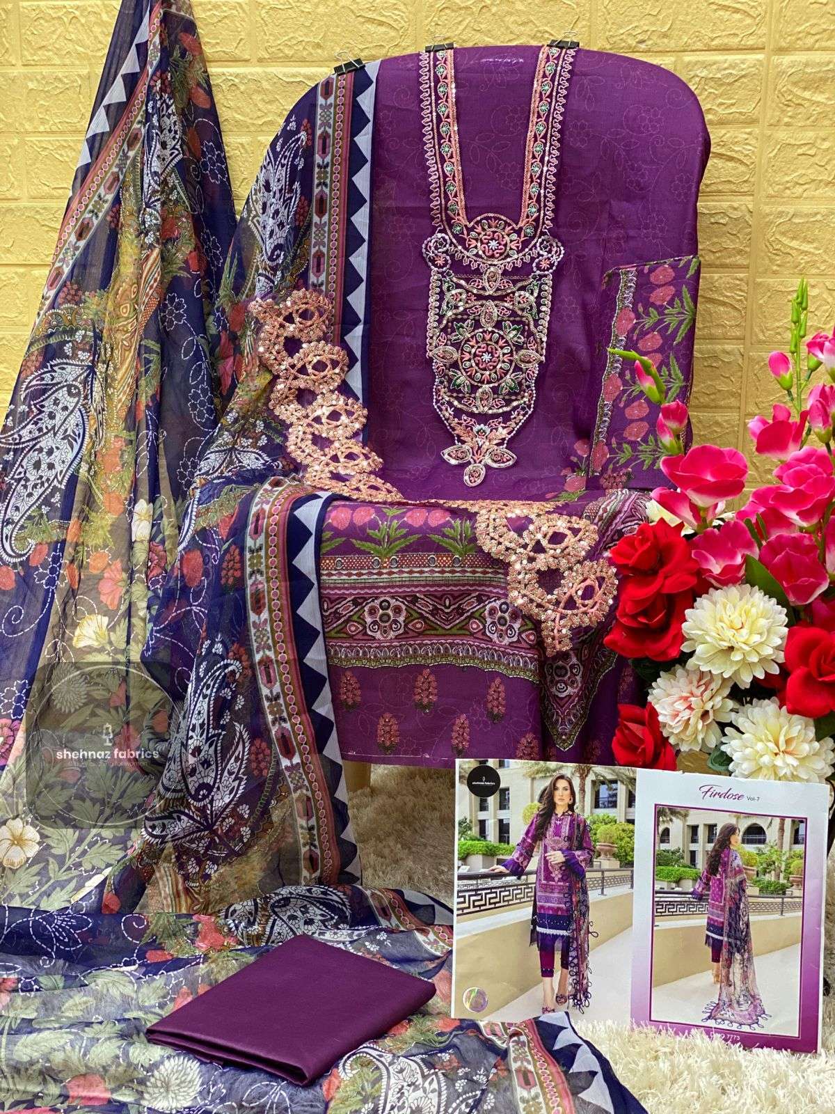 SHEHNAZ FABRICS FIRDOSE VOL 7