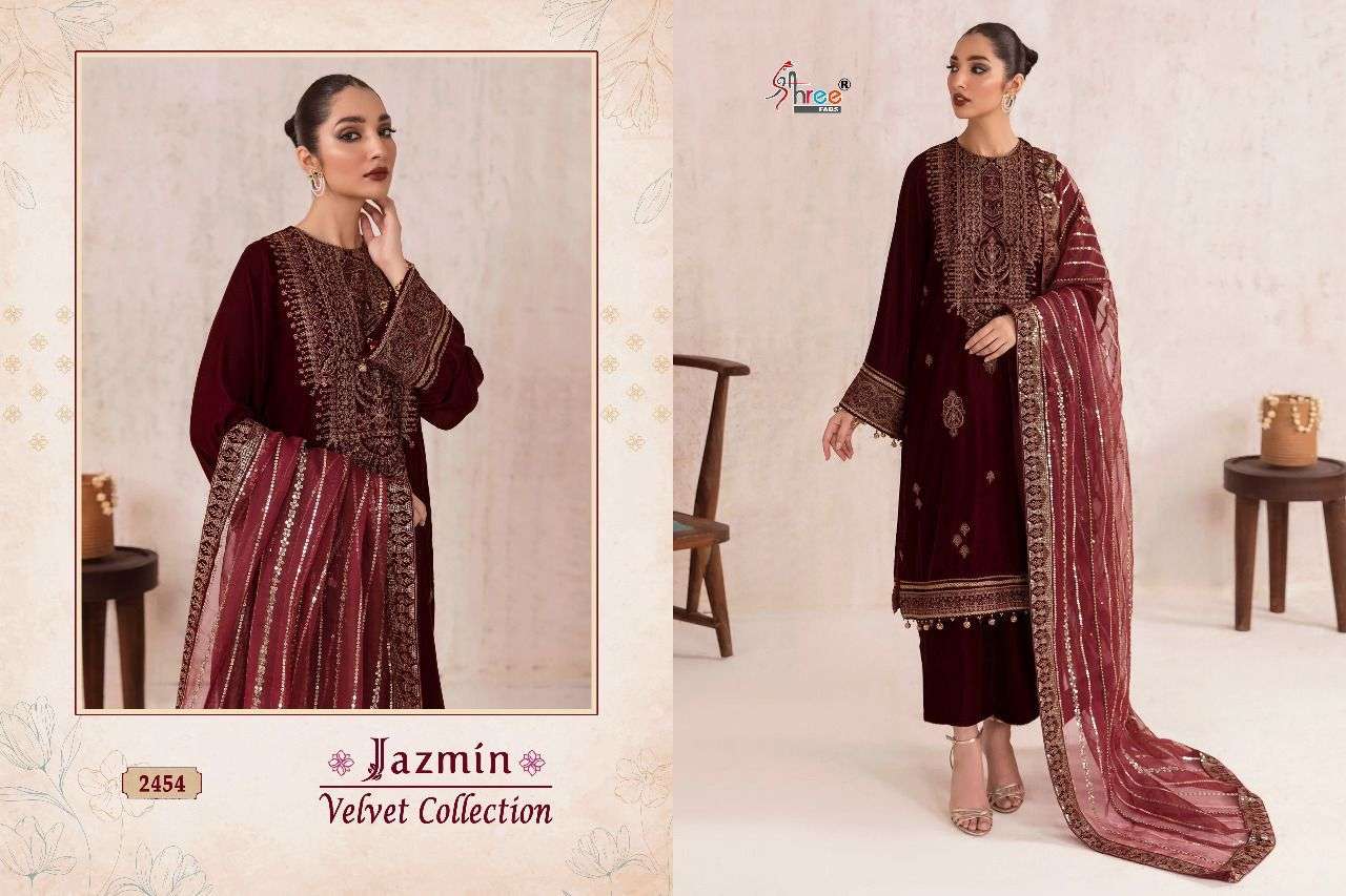 SHREE FABS JAZMIN VELVET COLLECTION