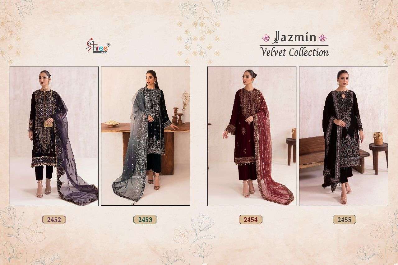 SHREE FABS JAZMIN VELVET COLLECTION