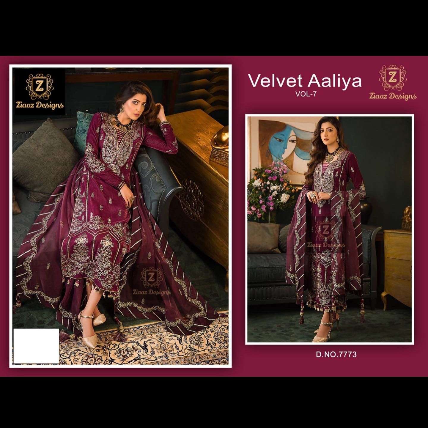 ZIAAZ DESIGNS AALIYA VOL 7