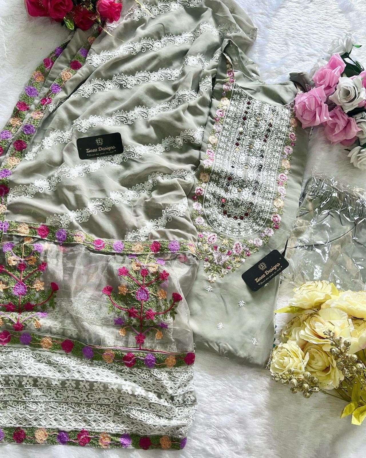 ZIAAZ DESIGNS NOOR GREY VOL 1 