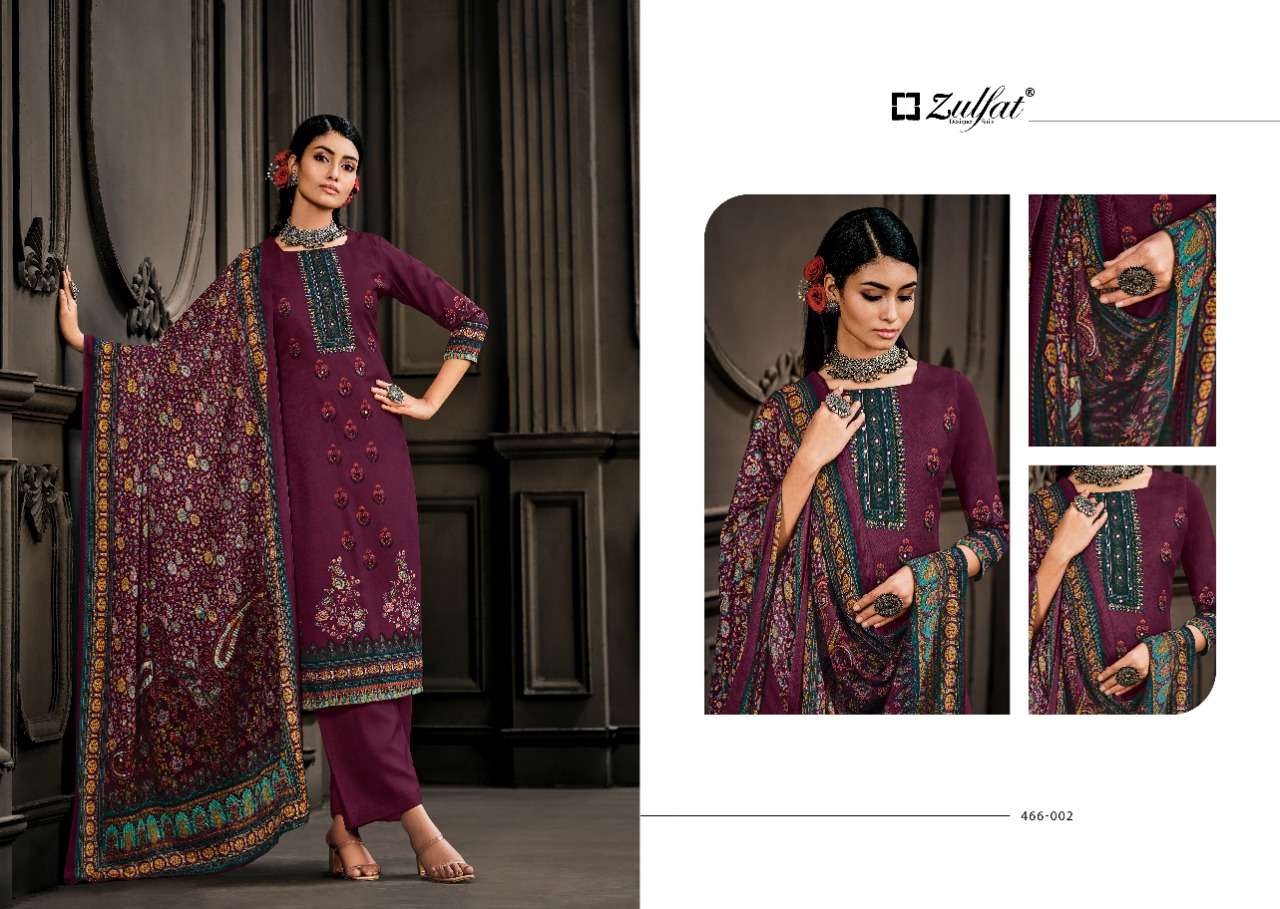 ZULFAT DESIGNER SUITS KASHMIRA VOL 2