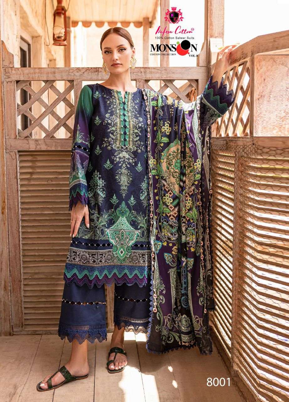 NAFISA COTTON MONSOON COTTON COLLECTION VOL 8