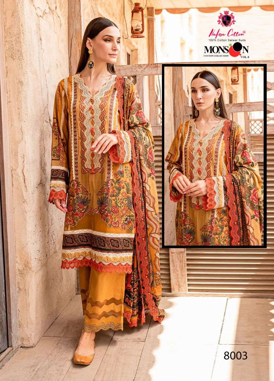 NAFISA COTTON MONSOON COTTON COLLECTION VOL 8