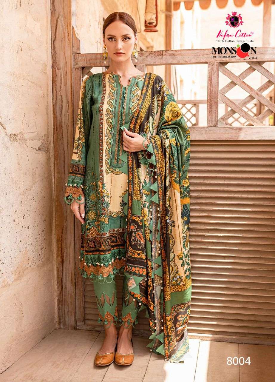 NAFISA COTTON MONSOON COTTON COLLECTION VOL 8