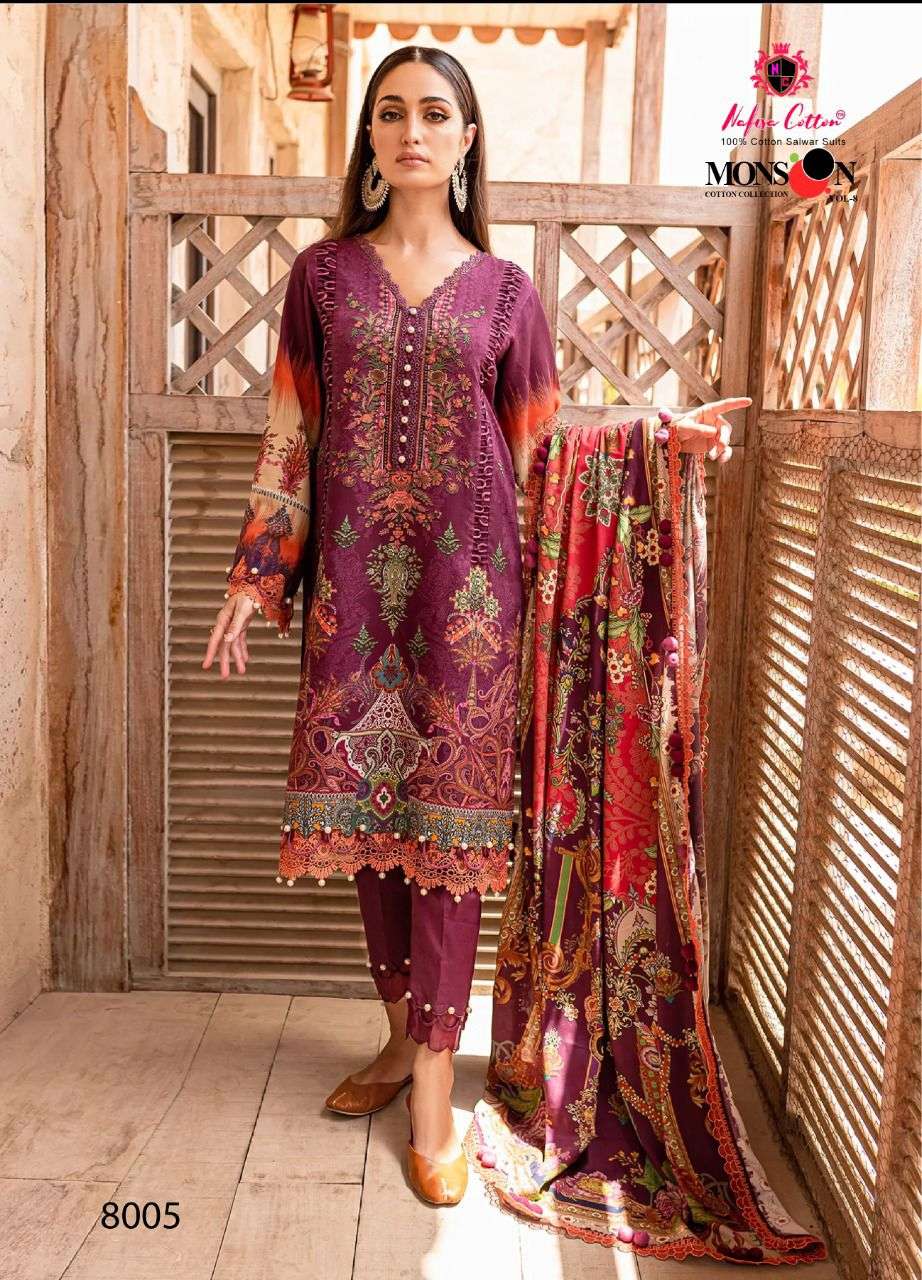 NAFISA COTTON MONSOON COTTON COLLECTION VOL 8