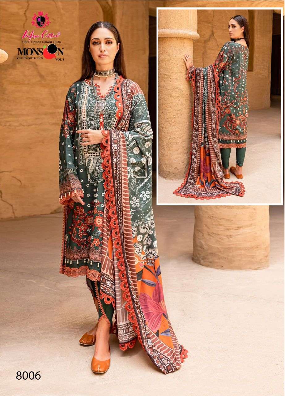 NAFISA COTTON MONSOON COTTON COLLECTION VOL 8