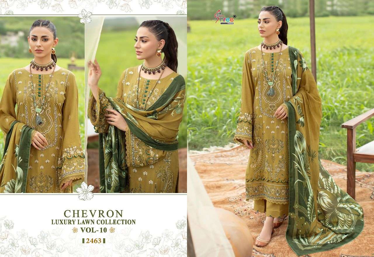 SHREE FABS CHEVRON LUXURY LAWN COLLECTION VOL 10