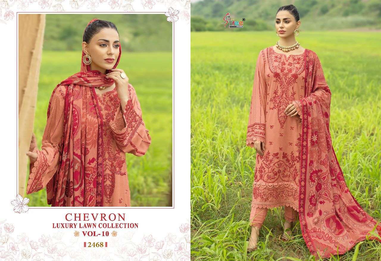 SHREE FABS CHEVRON LUXURY LAWN COLLECTION VOL 10