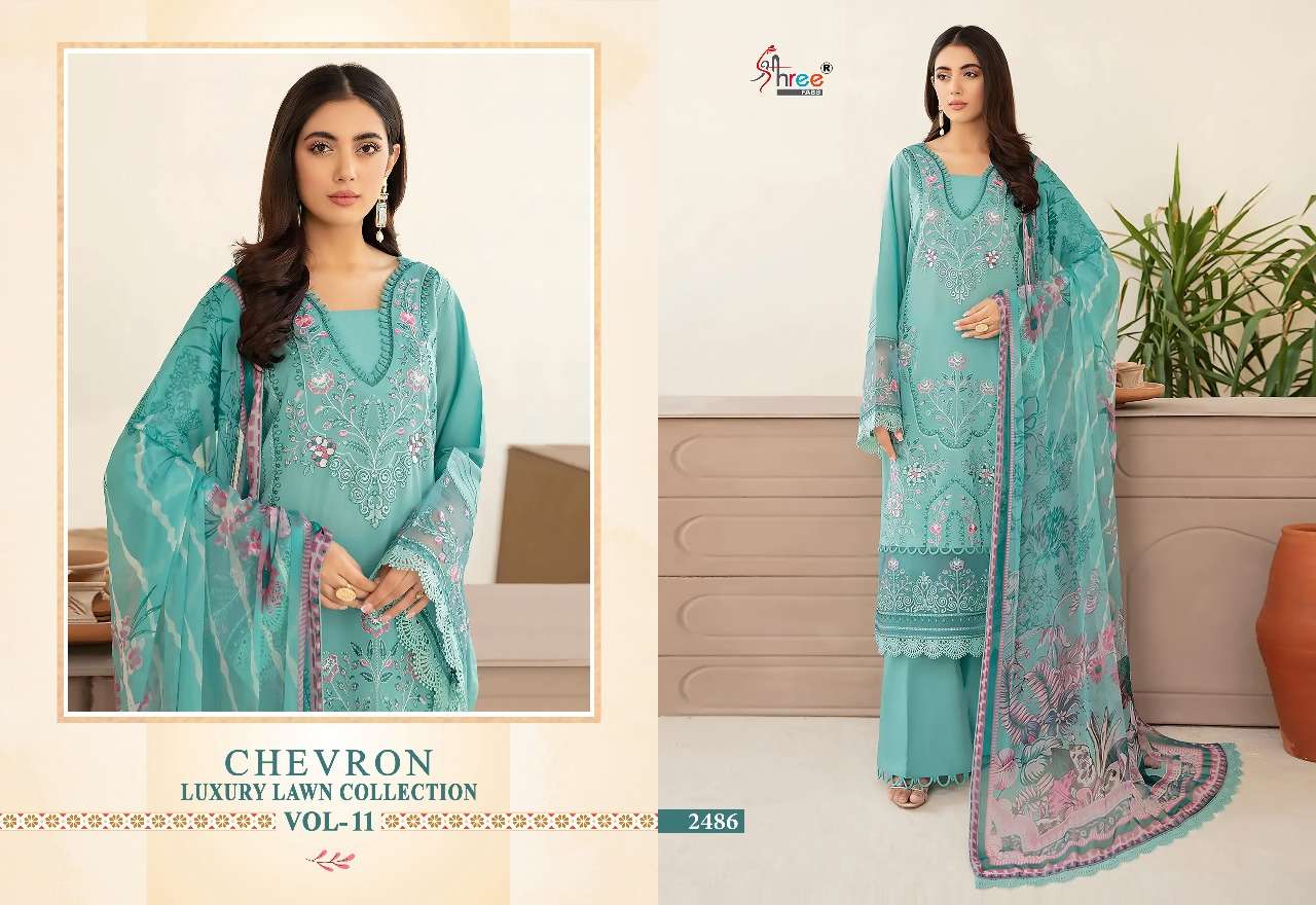 SHREE FABS CHEVRON LUXURY LAWN COLLECTION VOL 11 