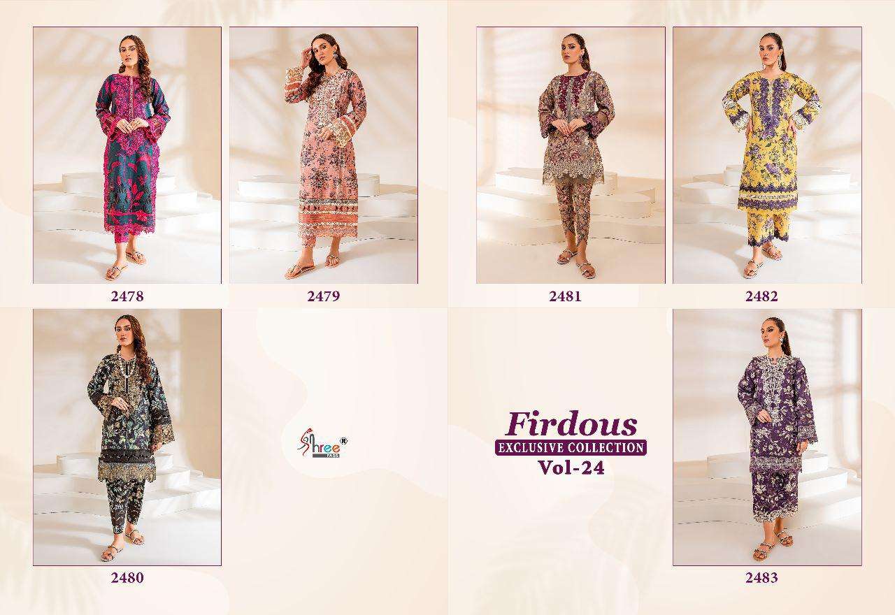 SHREE FABS FIRDOUS EXCLUSIVE COLLECTION VOL 24