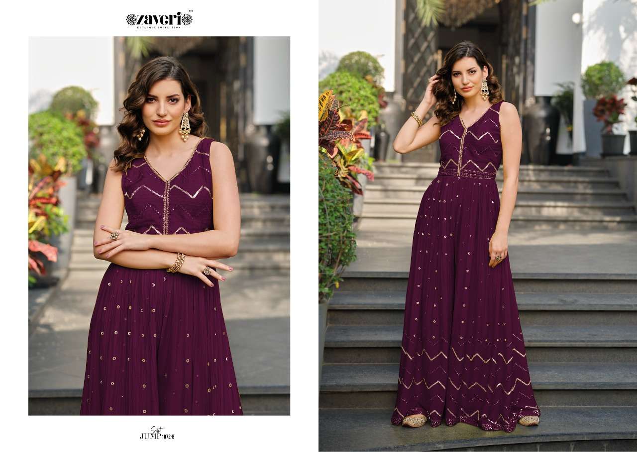 ZAVERI WOMAN BEAUTY JUMPSUIT COLORED VOL 2 NEW DESIGN  