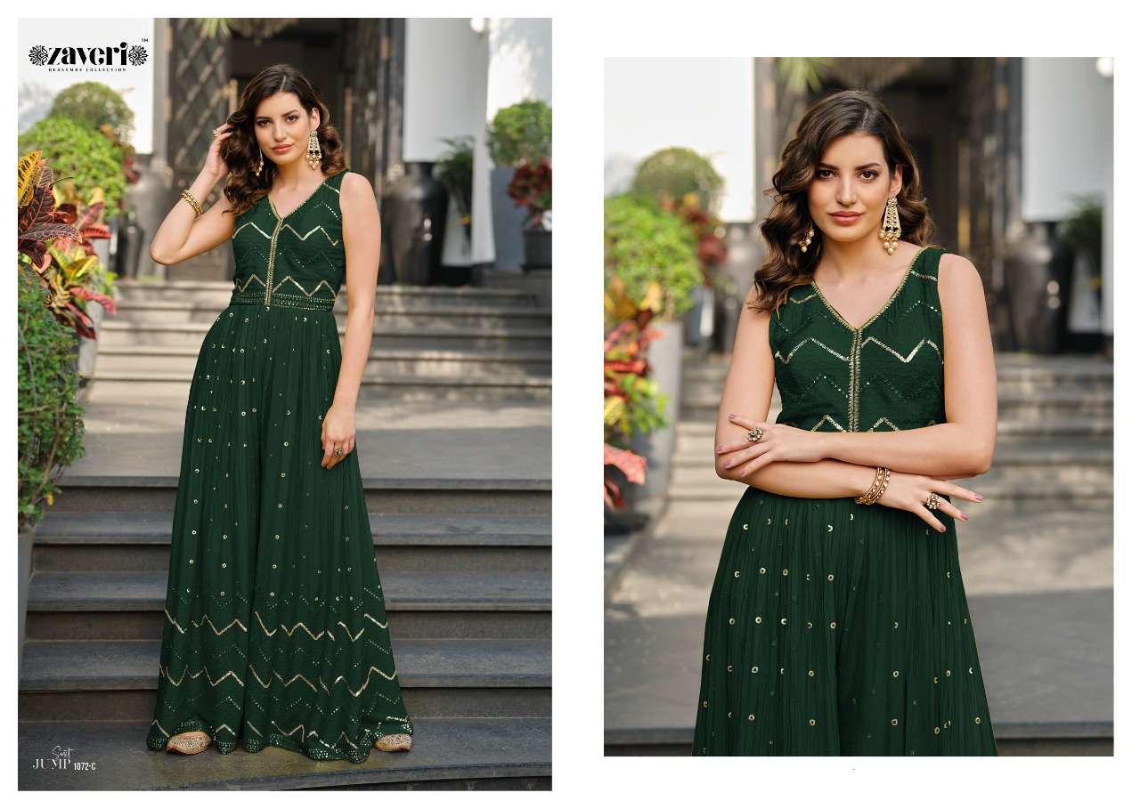 ZAVERI WOMAN BEAUTY JUMPSUIT COLORED VOL 2 NEW DESIGN  
