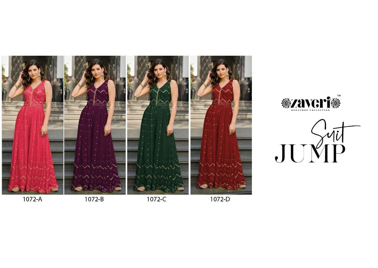 ZAVERI WOMAN BEAUTY JUMPSUIT COLORED VOL 2 NEW DESIGN  