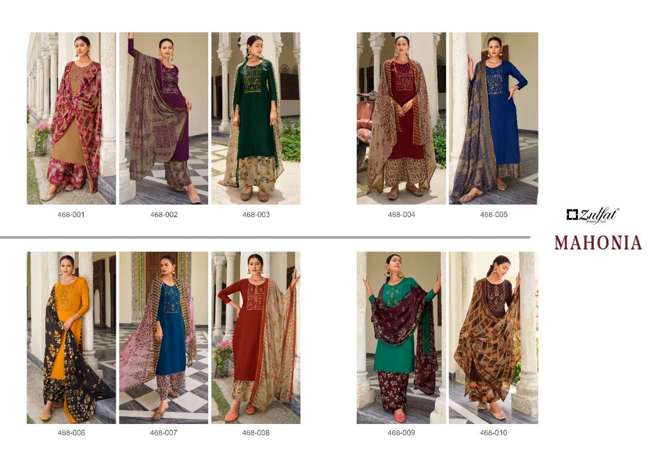 ZULFAT DESIGNER SUITS MAHONIA VOL 3