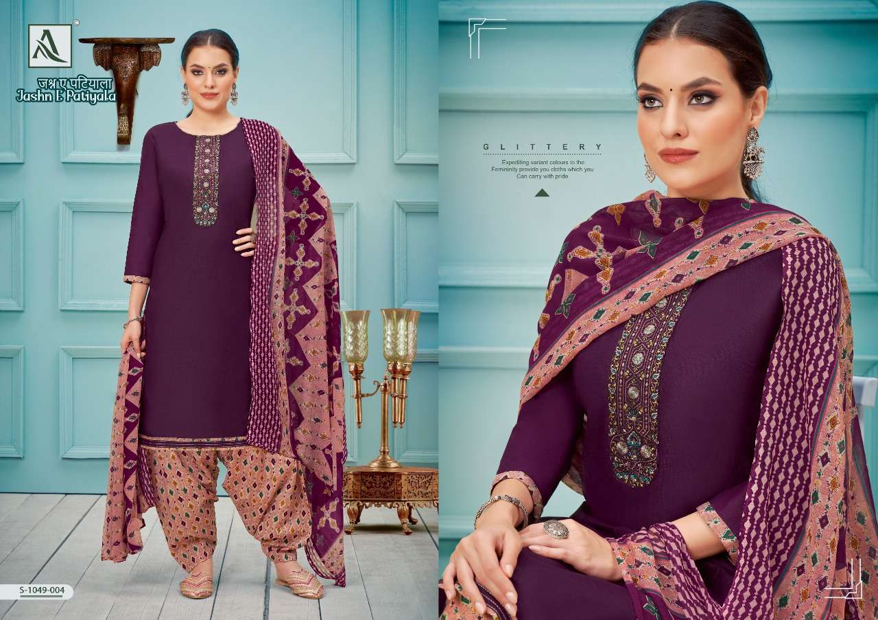 ALOK SUITS JASHN E PATIYALA