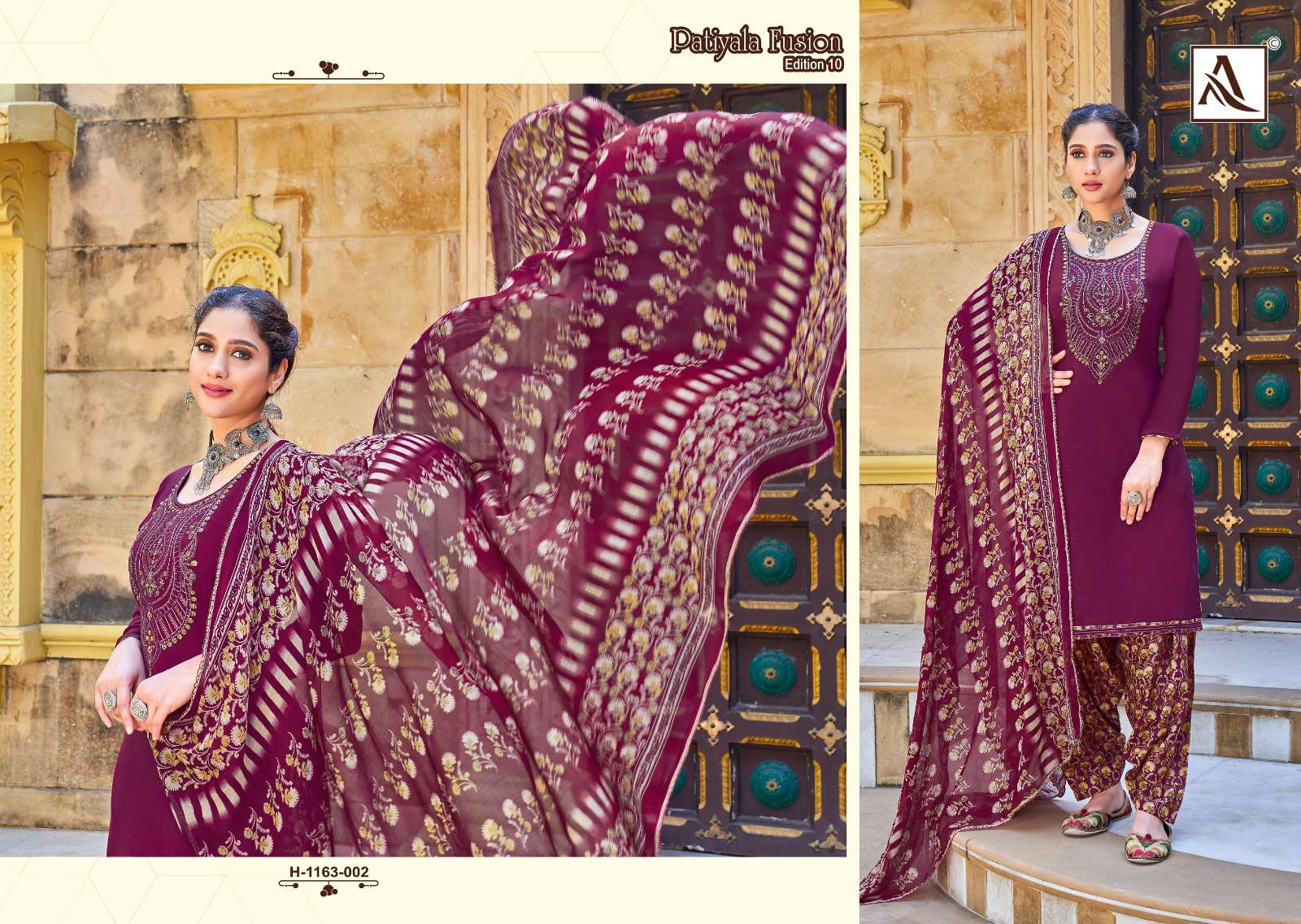 ALOK SUITS PATIYALA FUSION VOL 10 