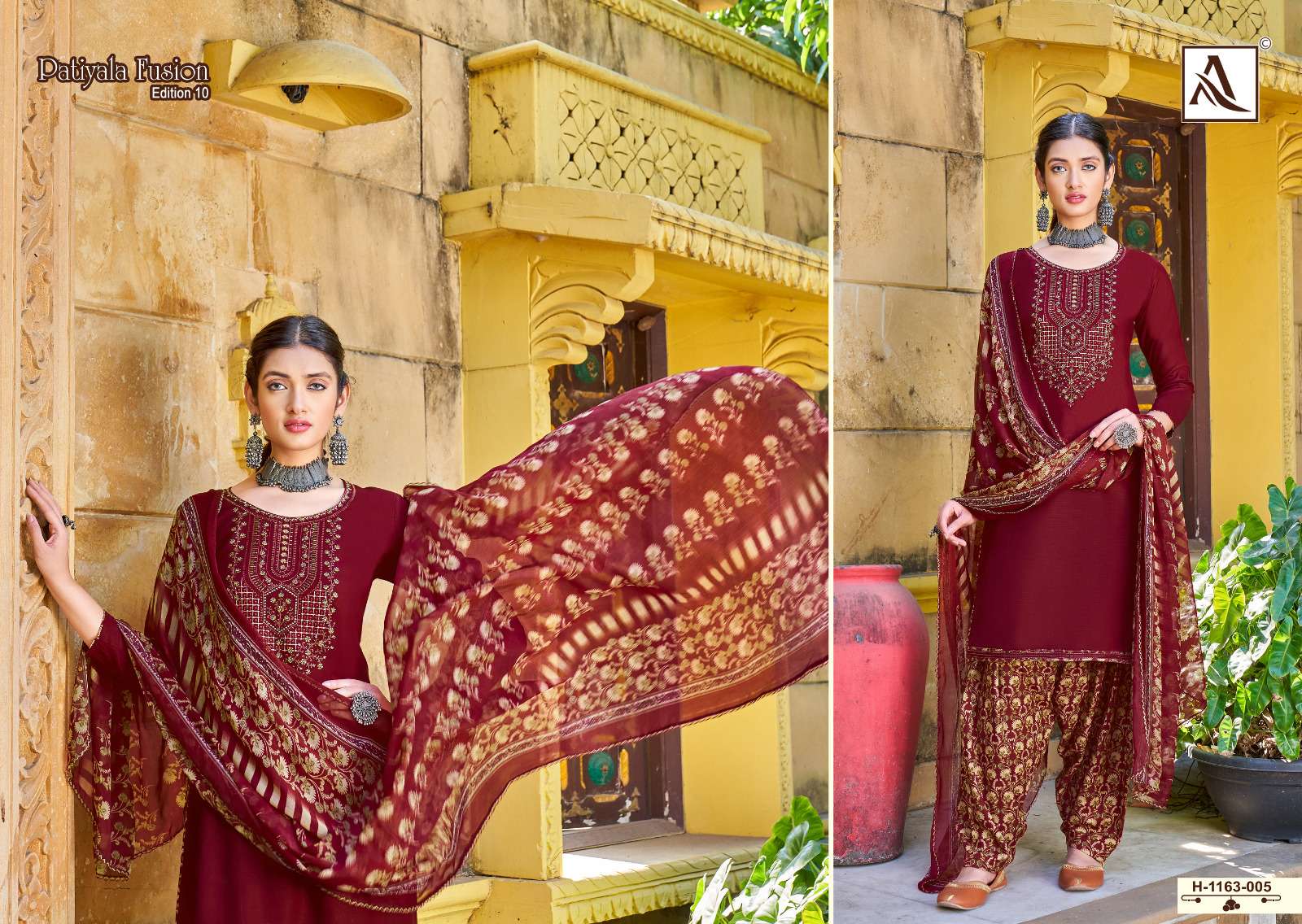 ALOK SUITS PATIYALA FUSION VOL 10 