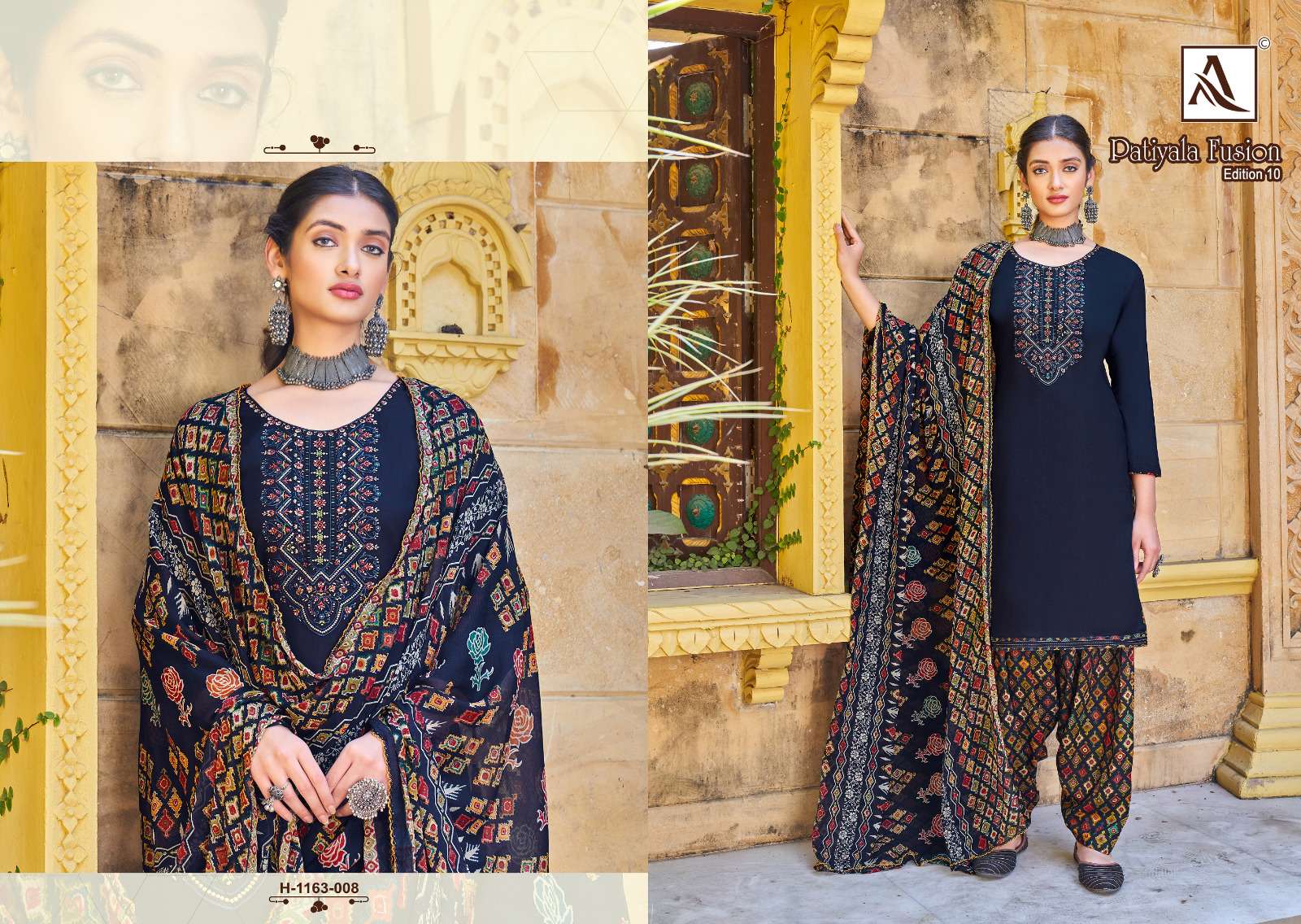 ALOK SUITS PATIYALA FUSION VOL 10 